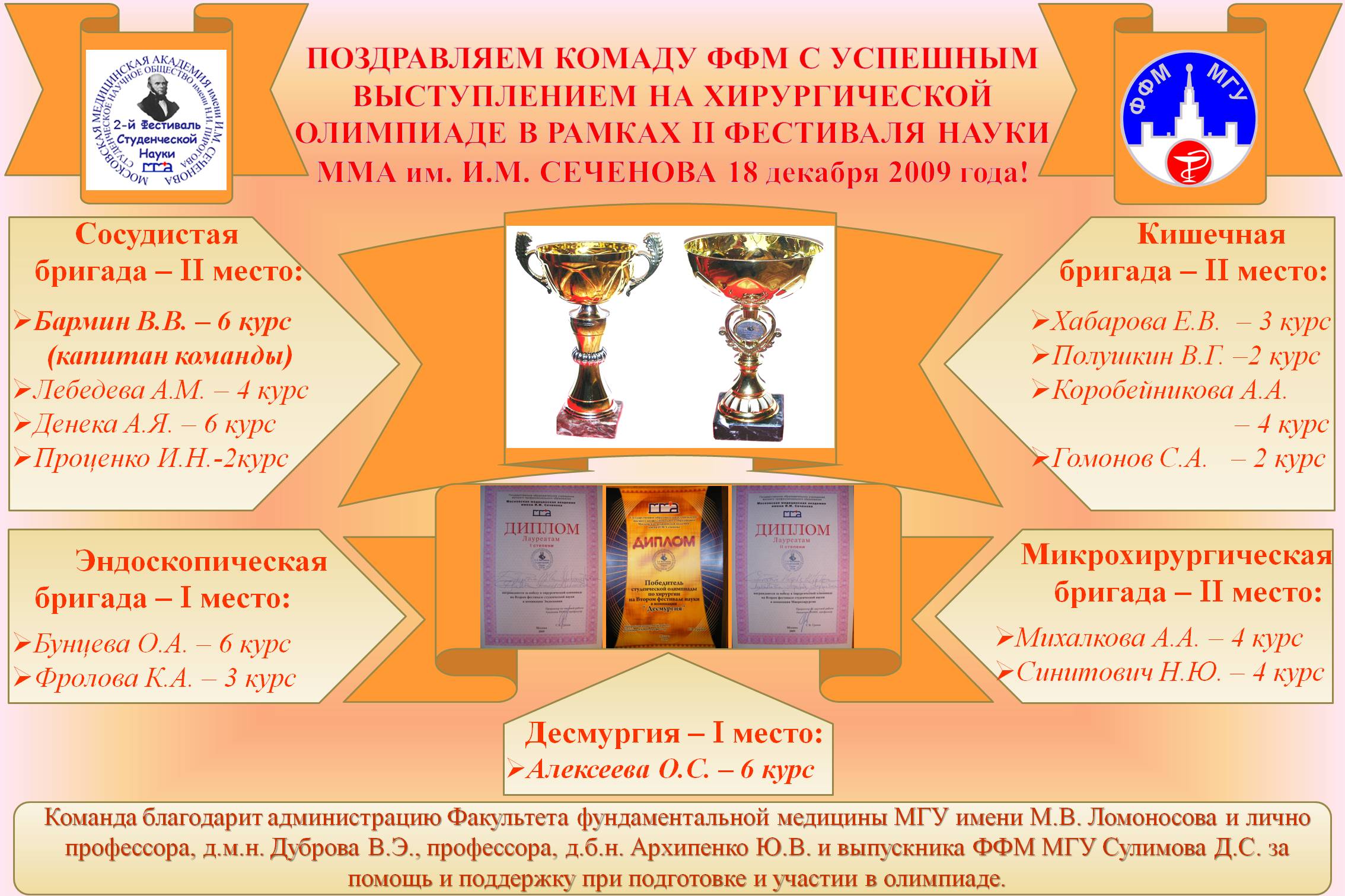 Хирургическая олимпиада в рамках Второго фестиваля науки