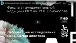 Виртуальная экскурсия в лабораторию исследования механизмов апоптоза ФФМ МГУ в рамках Фестиваля науки